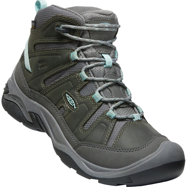 Keen Circadia Mid WP Chaussures Femme, Noir/gris 1 Keen Circadia Mid WP Chaussures Femme, Noir/gris