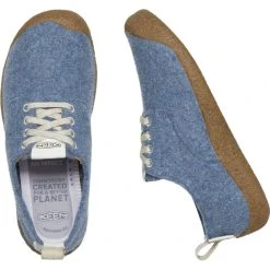 Keen Mosey Derby Chaussures Femme, Bleu -Boutique Merrell keen mosey derby shoes women blue felt birch 4