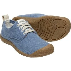 Keen Mosey Derby Chaussures Femme, Bleu -Boutique Merrell keen mosey derby shoes women blue felt birch 5