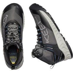 Keen Nxis Evo WP Chaussures Mi-hautes Homme, Gris/noir 10 Keen Nxis Evo WP Chaussures Mi-hautes Homme, Gris/noir -Boutique Merrell keen nxis evo wp mid shoes men magnet bright cobalt 5