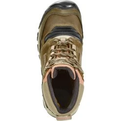 Keen Ridge Flex Mid WP Chaussures Femme, Marron/gris -Boutique Merrell keen ridge flex mid wp shoes women timberwolf brick dust 3