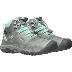 Keen Ridge Flex Mid WP Chaussures Adolescents, Gris/turquoise 8 Keen Ridge Flex Mid WP Chaussures Adolescents, Gris/turquoise -Boutique Merrell keen ridge flex mid wp shoes youth grey blue tint 3