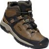 Keen Targhee Mid WP Chaussures Adolescents, Marron/noir