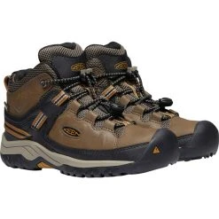 Keen Targhee Mid WP Chaussures Adolescents, Marron/noir 8 Keen Targhee Mid WP Chaussures Adolescents, Marron/noir -Boutique Merrell keen targhee wp skor barn dark earth golden brown 4