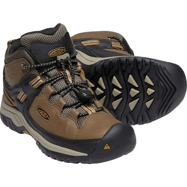 Keen Targhee Mid WP Chaussures Adolescents, Marron/noir 5 Keen Targhee Mid WP Chaussures Adolescents, Marron/noir – Image 5
