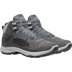 Keen Terradora Flex Mid WP Chaussures Femme, Gris -Boutique Merrell keen terradora flex mid wp shoes women magnet cloud blue 3