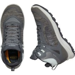 Keen Terradora Flex Mid WP Chaussures Femme, Gris -Boutique Merrell keen terradora flex mid wp shoes women magnet cloud blue 4