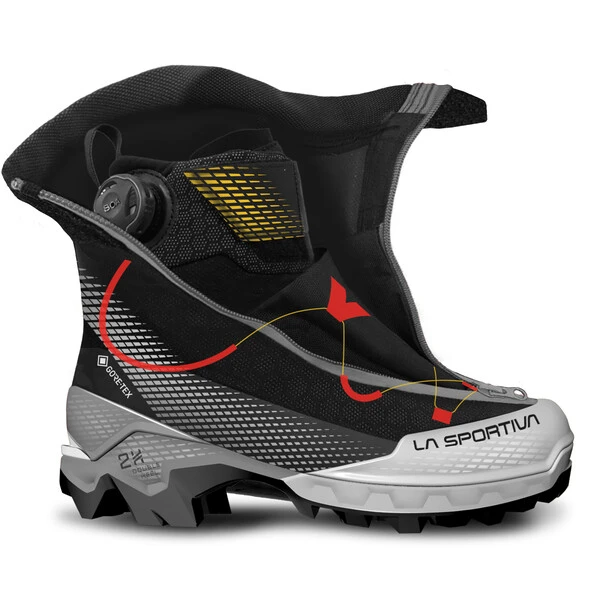 La Sportiva Aequilibrium Top GTX Chaussures Homme, Noir/jaune 2 La Sportiva Aequilibrium Top GTX Chaussures Homme, Noir/jaune – Image 2