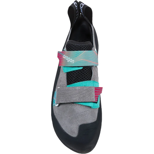 La Sportiva Aragon Chaussures D'Escalade Femme, Gris/turquoise 2 La Sportiva Aragon Chaussures D'Escalade Femme, Gris/turquoise – Image 2