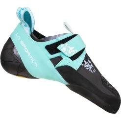 La Sportiva Skwama Vegan Chaussures D'escalade Femme, Turquoise/noir