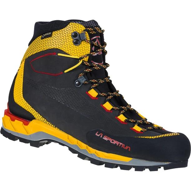 La Sportiva Trango Tech Leather GTX Chaussures Homme, Noir/jaune 1 La Sportiva Trango Tech Leather GTX Chaussures Homme, Noir/jaune