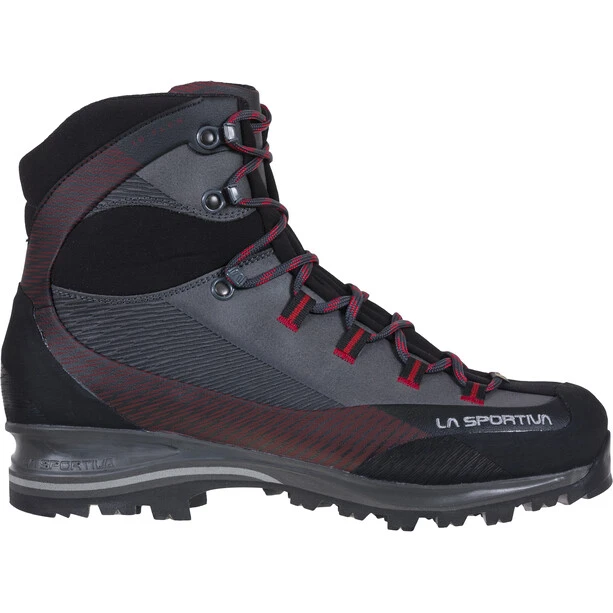 La Sportiva Trango TRK Leather GTX Chaussures Homme, Gris/rouge 3 La Sportiva Trango TRK Leather GTX Chaussures Homme, Gris/rouge – Image 3