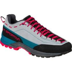 La Sportiva TX Guide Chaussures En Cuir Femme, Gris/turquoise