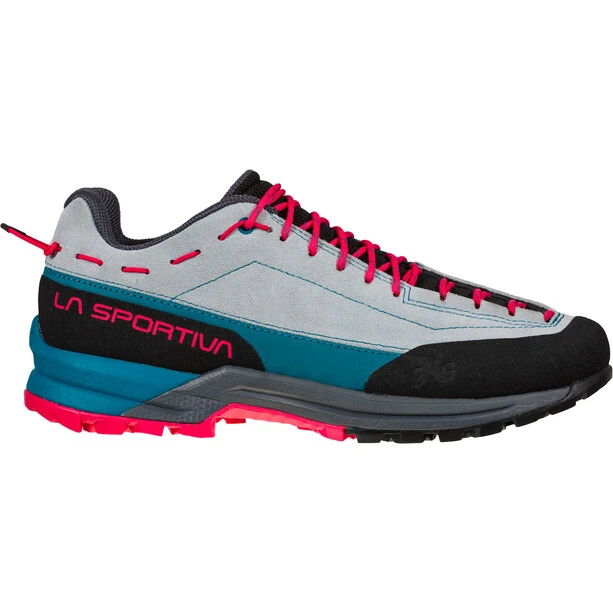 La Sportiva TX Guide Chaussures En Cuir Femme, Gris/turquoise 3 La Sportiva TX Guide Chaussures En Cuir Femme, Gris/turquoise – Image 3