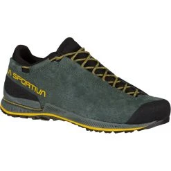 La Sportiva TX2 Evo Leather Chaussures Homme, Bleu Pétrole/jaune