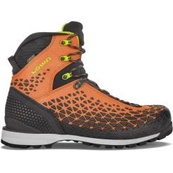 Lowa Alpine SL GTX Chaussures De Randonnée à Tige Haute Homme, Orange/noir