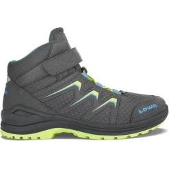 Lowa Maddox GTX Chaussures Enfant, Gris/vert