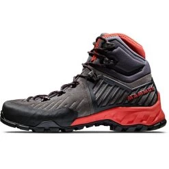 Mammut Alnasca Pro II Mid GTX Chaussures Femme, Gris/rouge