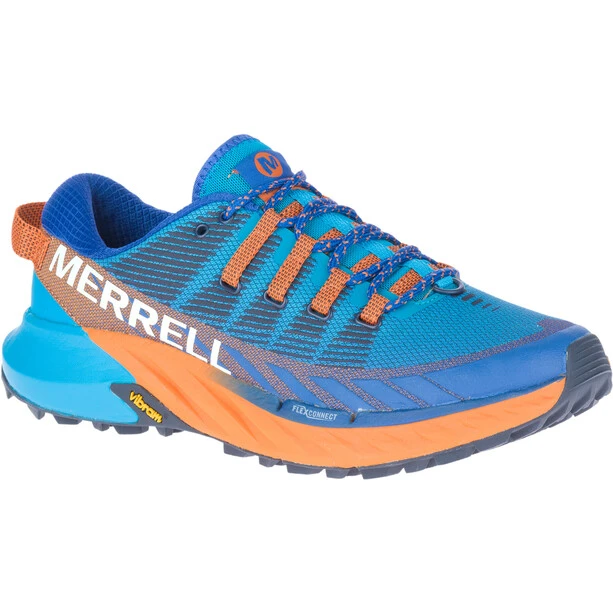 Merrell Agility Peak 4 Chaussures Homme, Bleu/Multicolore 2 Merrell Agility Peak 4 Chaussures Homme, Bleu/Multicolore – Image 2