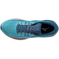 Mizuno Wave Skyrise 4 Chaussures Homme, Turquoise/bleu -Boutique Merrell mizuno wave skyrise 4 shoes men blue ashes nimbus cloud soleil 4