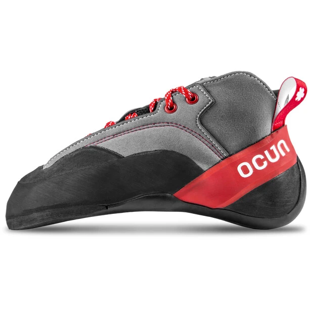 Ocun Jett Crack Chaussures D'escalade, Gris/rouge 2 Ocun Jett Crack Chaussures D'escalade, Gris/rouge – Image 2