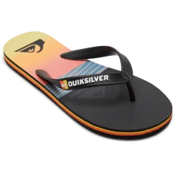 Quiksilver Molokai Art Sandales Garçon, Noir/orange