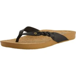 Reef Cushion Court Twist Flips Women, Noir/beige