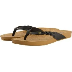 Reef Cushion Court Twist Flips Women, Noir/beige -Boutique Merrell reef cushion court twist flips women black 6