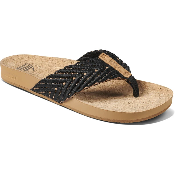 Reef Cushion Strand Sandales Femme, Noir/beige 1 Reef Cushion Strand Sandales Femme, Noir/beige