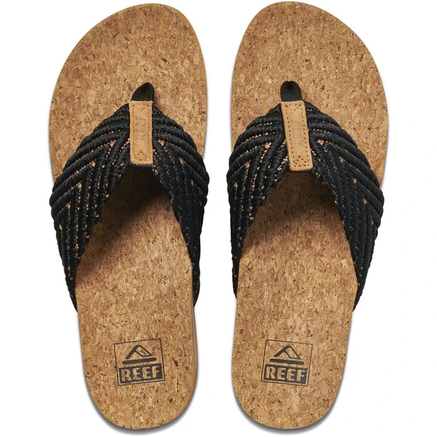 Reef Cushion Strand Sandales Femme, Noir/beige 2 Reef Cushion Strand Sandales Femme, Noir/beige – Image 2