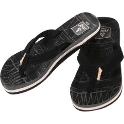 Reef Little Ahi Lite Claquettes Fille, Noir/blanc