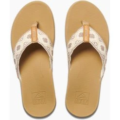 Reef Reef Ortho Woven Tongs Femme, Blanc/marron 7 Reef Reef Ortho Woven Tongs Femme, Blanc/marron -Boutique Merrell reef reef ortho woven flips women vintage white 4