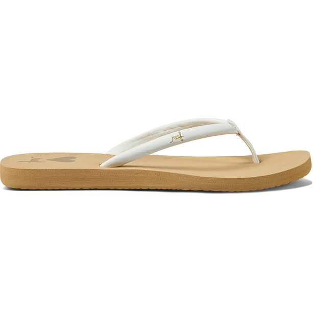 Reef Seas Tongs Femme, Blanc/marron 2 Reef Seas Tongs Femme, Blanc/marron – Image 2