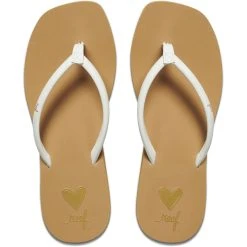 Reef Seas Tongs Femme, Blanc/marron 7 Reef Seas Tongs Femme, Blanc/marron -Boutique Merrell reef seas flips women tan white 4