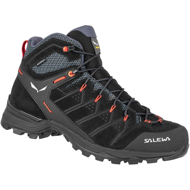 SALEWA Alp Mate WP Chaussures Mi-hautes Homme, Noir/gris 1 SALEWA Alp Mate WP Chaussures Mi-hautes Homme, Noir/gris