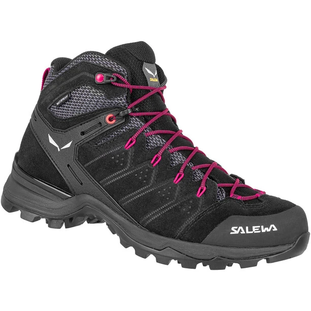SALEWA Alp Mate WP Chaussures Mi-hautes Femme, Noir/rose 1 SALEWA Alp Mate WP Chaussures Mi-hautes Femme, Noir/rose
