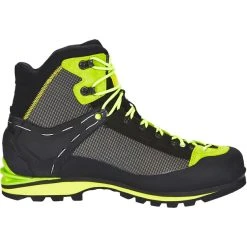 SALEWA Crow GTX Chaussures Homme, Gris/jaune -Boutique Merrell salewa crow gtx skor herr cactus sulphur spring 4