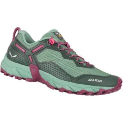 SALEWA Ultra Train 3 Chaussures Femme, Vert/gris