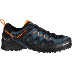 SALEWA Wildfire Edge GTX Chaussures Homme, Noir/bleu -Boutique Merrell salewa wildfire edge gtx shoes men dark denim black 5