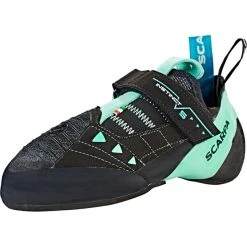 Scarpa Instinct VS Chaussons D'escalade Femme, Noir/turquoise