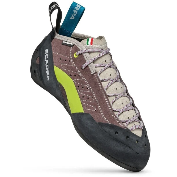 Scarpa Maestro Mid Plus Chaussons D'escalade Femme, Gris/vert 1 Scarpa Maestro Mid Plus Chaussons D'escalade Femme, Gris/vert