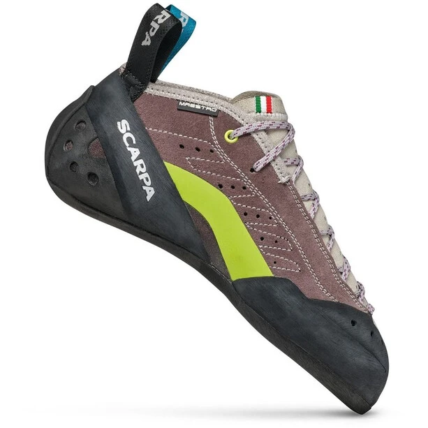 Scarpa Maestro Mid Plus Chaussons D'escalade Femme, Gris/vert 2 Scarpa Maestro Mid Plus Chaussons D'escalade Femme, Gris/vert – Image 2