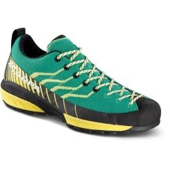 Scarpa Mescalito Knit Chaussures Femme, Bleu Pétrole/jaune