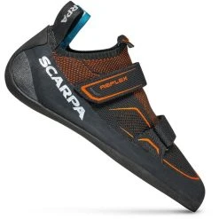Scarpa Reflex V Chaussons D'escalade Homme, Noir/orange