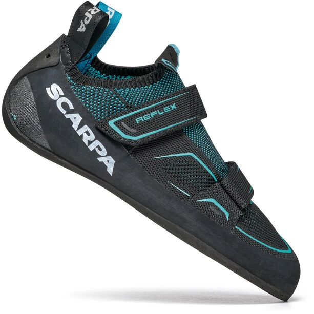 Scarpa Reflex V Chaussons D'escalade Femme, Noir/bleu 1 Scarpa Reflex V Chaussons D'escalade Femme, Noir/bleu