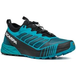 Scarpa Ribelle Run Chaussures Homme, Turquoise/noir