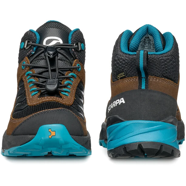Scarpa Rush Mid S GTX Chaussures Enfant, Marron/noir 5 Scarpa Rush Mid S GTX Chaussures Enfant, Marron/noir – Image 5