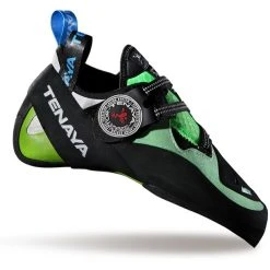 Tenaya Mundaka Chaussons D'escalade, Vert/noir