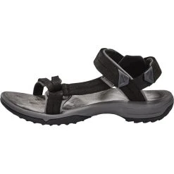 Teva Terra Fi Lite Claquettes En Cuir Femme, Noir -Boutique Merrell teva terra fi lite leather sandals women black 5