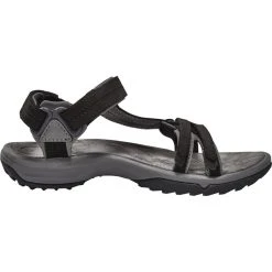 Teva Terra Fi Lite Claquettes En Cuir Femme, Noir -Boutique Merrell teva terra fi lite leather sandals women black 6